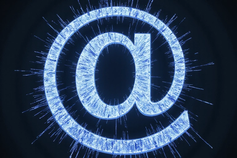 Copyright symbol with stylized text